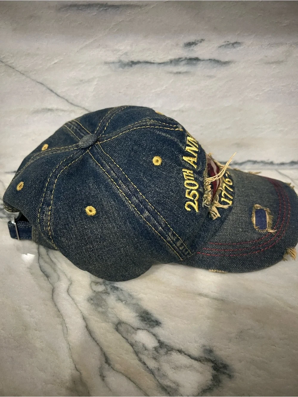 250th Anniversary Distressed Denim Hat 🇺🇸
